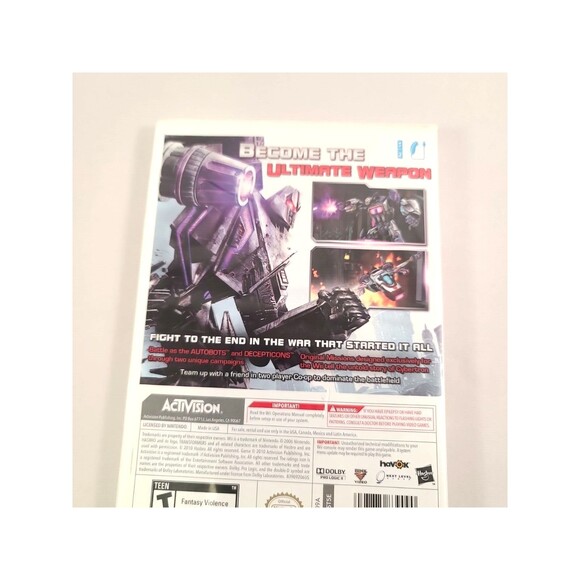 Transformers: Cybertron Adventures (Nintendo Wii, 2010) No Manual - Picture 5 of 5